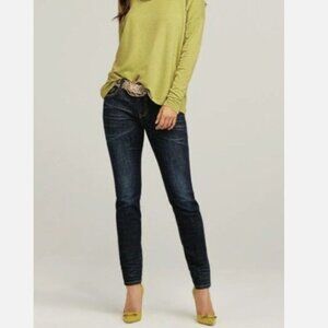 CAbi Ladies’ Sz 10 The Skinny Jeans Style 4150 Gallery Wash Dark Wash Denim